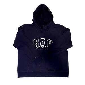 GAP Kids XL Navy Blue Arch Logo Pullover Fleece Hoodie
